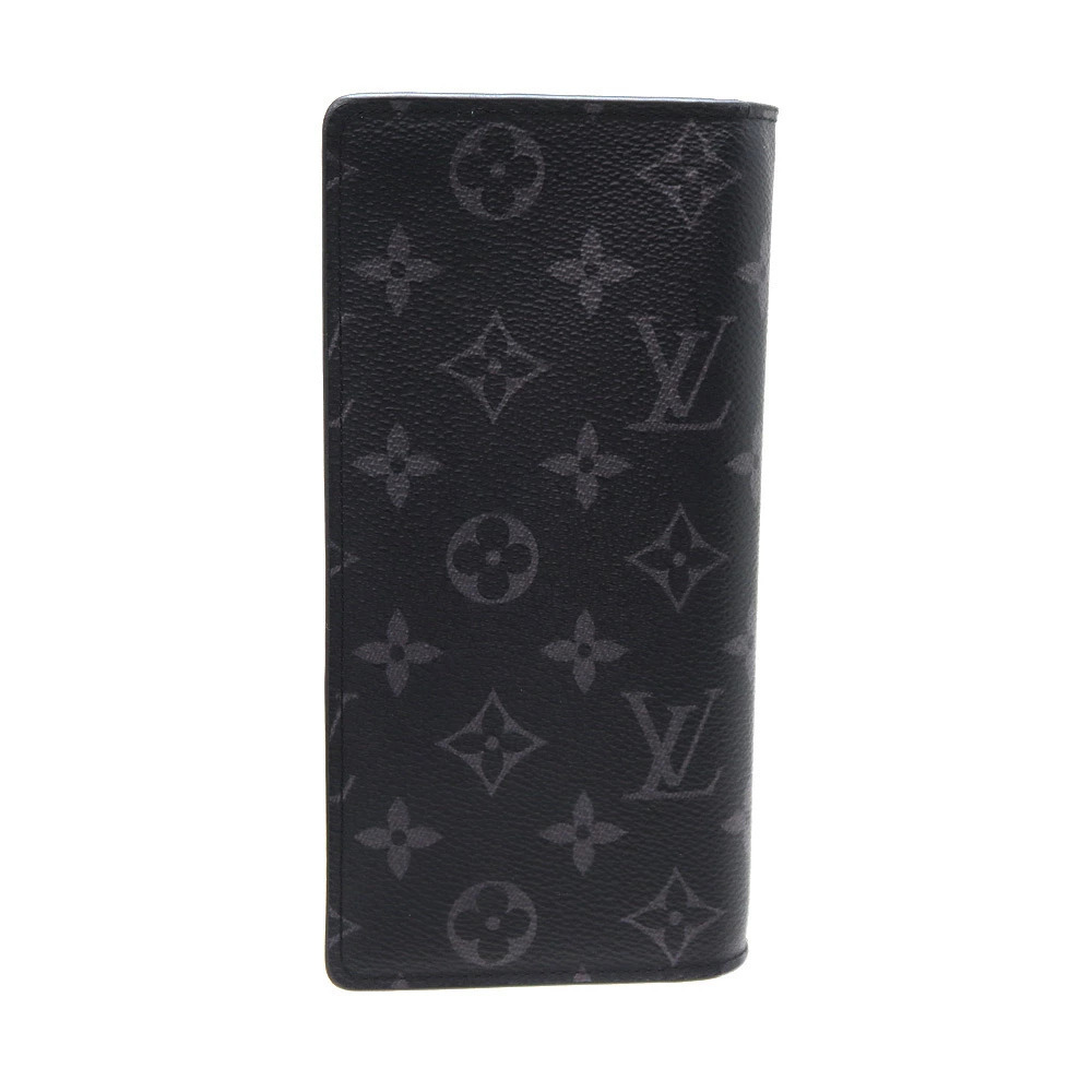 Louis Vuitton Portefeuille Brazza Wallet Monogram Canvas Eclipse Black Gray